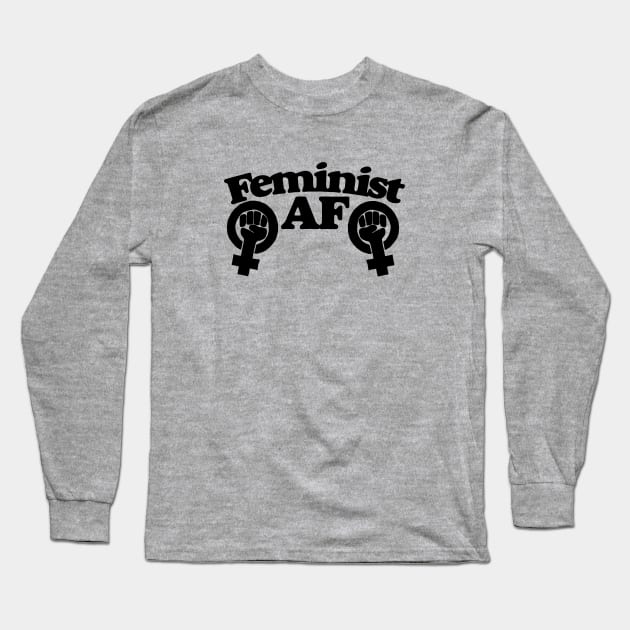 Feminist AF Long Sleeve T-Shirt by bubbsnugg